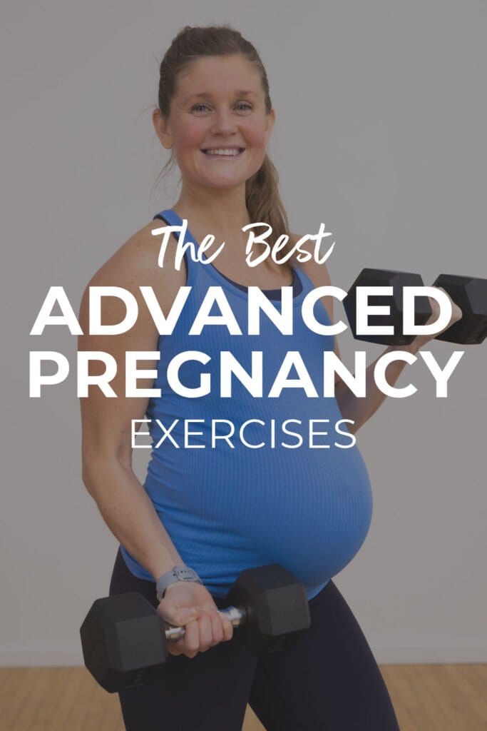 The BEST Advanced Pregnancy Workout At Home Pin for Pinterest