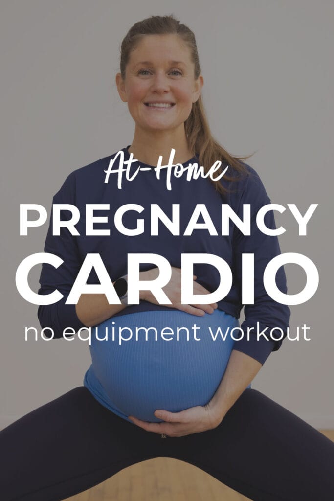 Low Impact Prenatal Cardio and Mobility Workout pin for pinterest