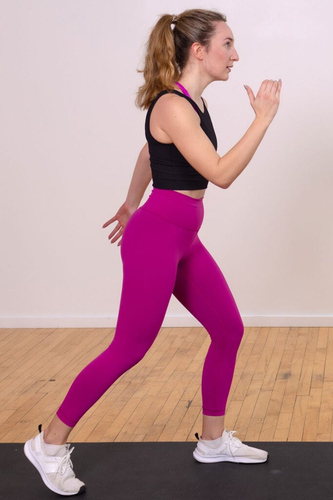 Women power walking in lululemon apparel 
