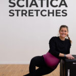 Pin for Pinterest of the best sciatica stretches