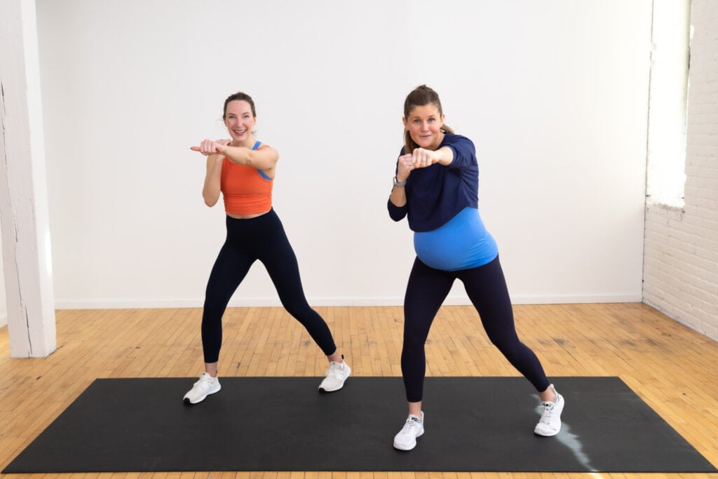 35-Minute Prenatal Cardio + Mobility Workout (Video)