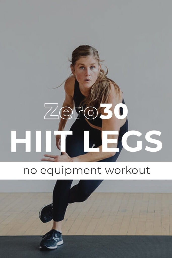 HIIT Leg Workout pin for pinterest