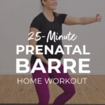 Prenatal Barre Workout pin for pinterest