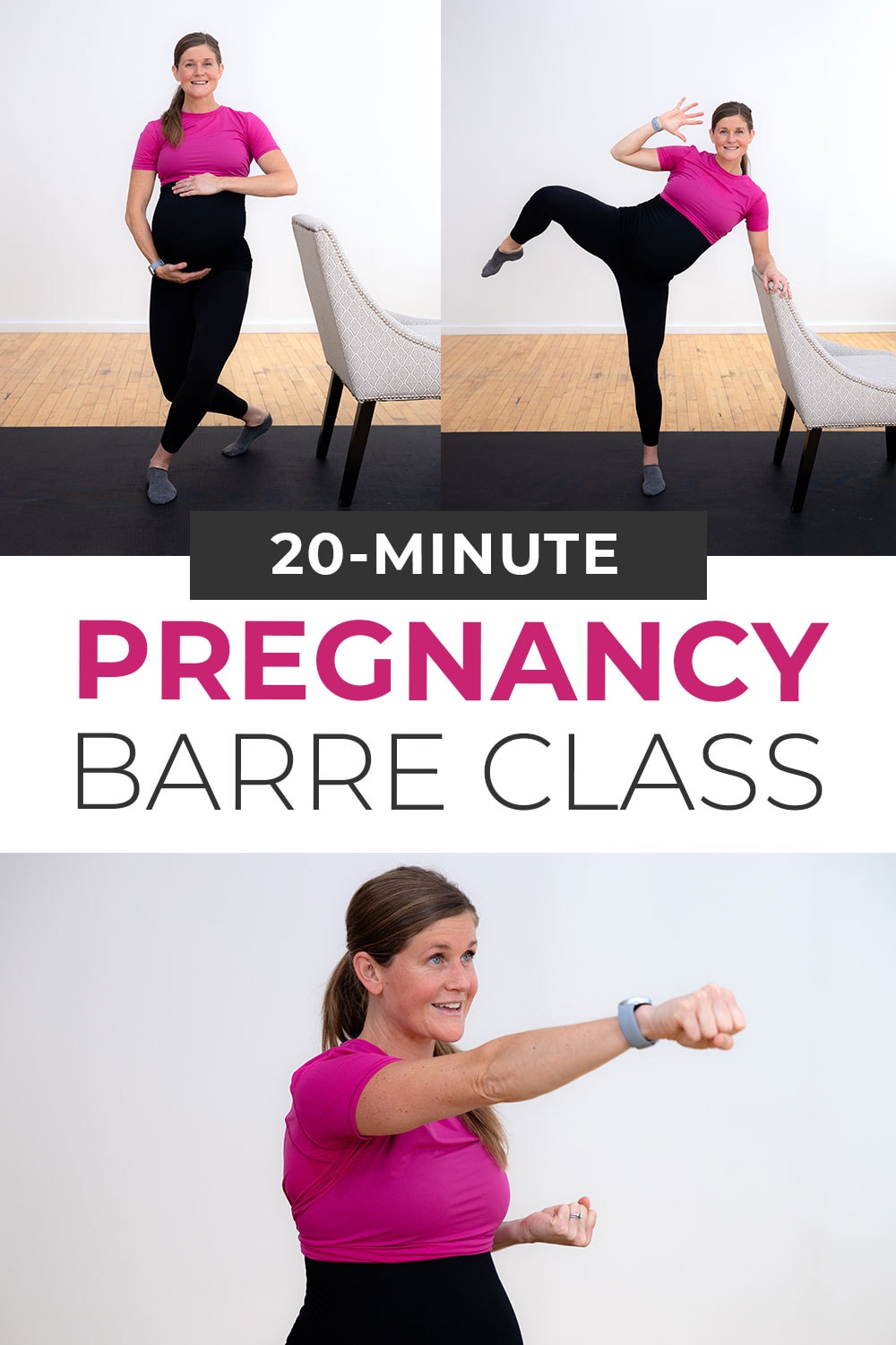 20Minute Pregnancy Barre Workout (3rd Trimester) Nourish Move Love