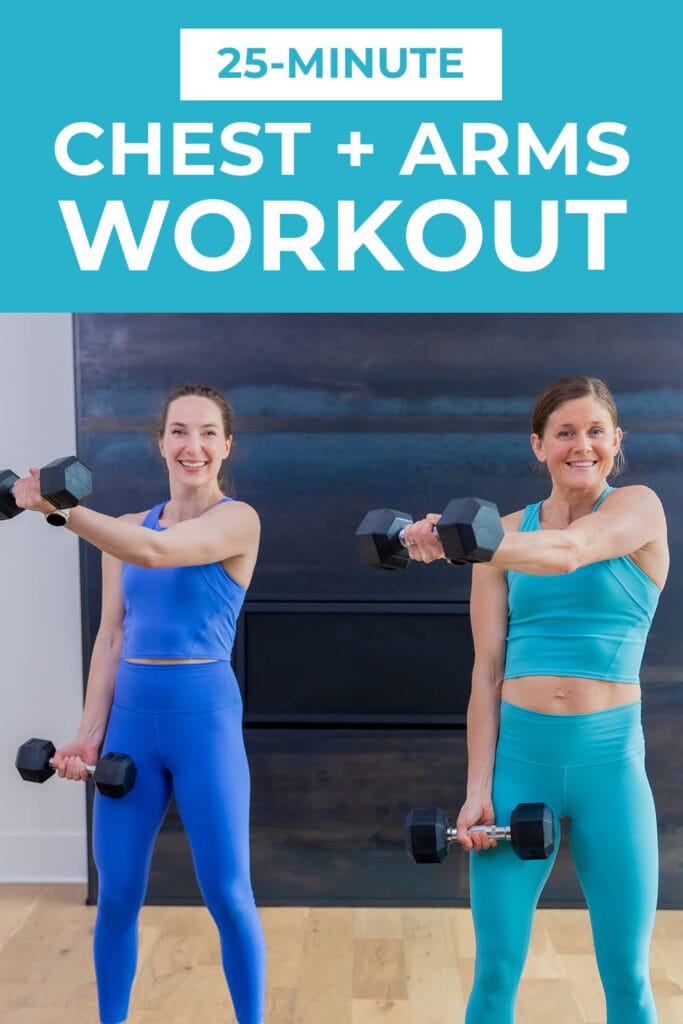 Pin for pinterest - chest workout for women