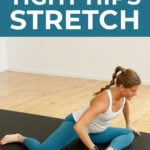 Pin for pinterest - hip flexor stretches