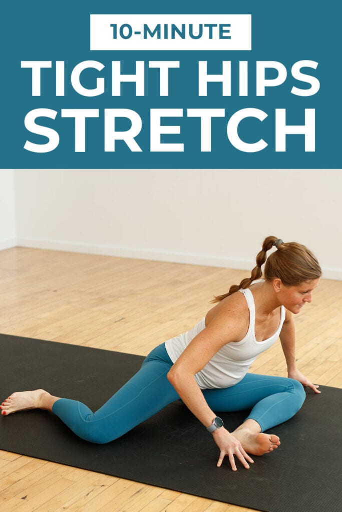 Pin for pinterest - hip flexor stretches