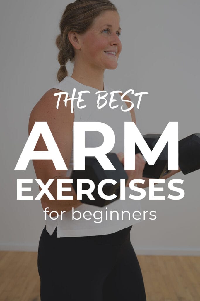 Beginner Arm Workout for Women pin for pinterest