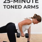 Pin for Pinterest of Beginner Arm Workout