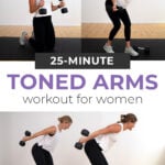 Pin for Pinterest of Beginner Arm Workout