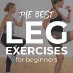 Beginner Leg Workout pin for pinterest