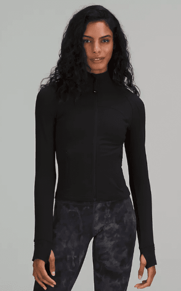 Lululemon Soul Cycle Jacket Women Size 8 Black Full Zip Hoodie Sweatshirt  Active