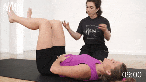 advanced postpartum recovery workout TA breathing