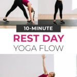 Pin for Pinterest of recovery yoga flow