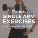 Single Arm Exercises pin for pinterest