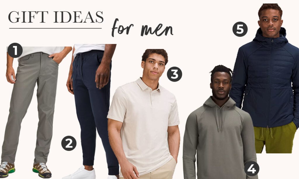 lululemon gifts for him collage image