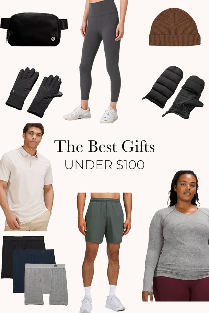 Gifts Under 100 from lululemon pin for pinterest