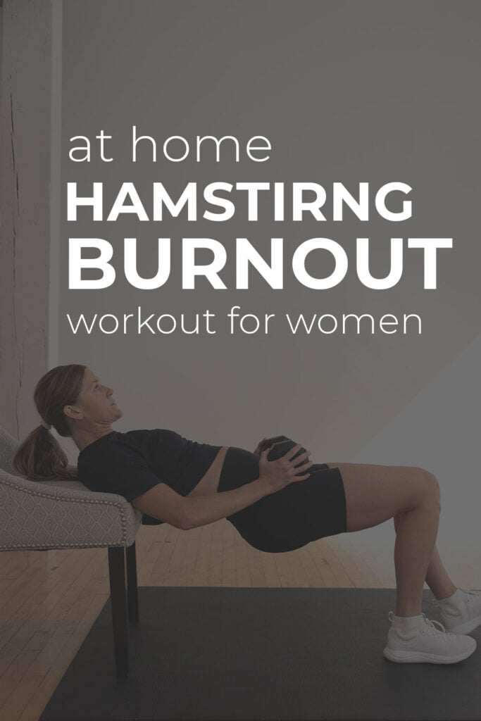 Pin for pinterest - hamstring workout 