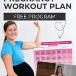 third trimester exercise plan pin for pinterest