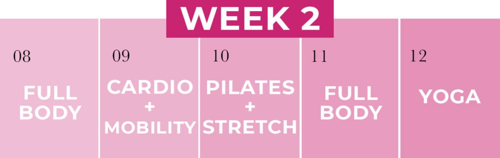 pregnancy exercises third trimester week 2 of calendar graphic