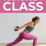 Pin for Pinterest of yoga sculpt workout