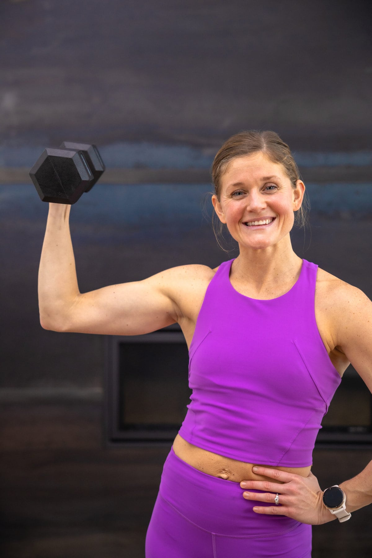 5 Dumbbell Arm Exercises for Toned Arms At Home! - Nourish, Move, Love