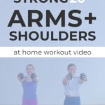 Arm and Shoulder Workout pin for pinterest