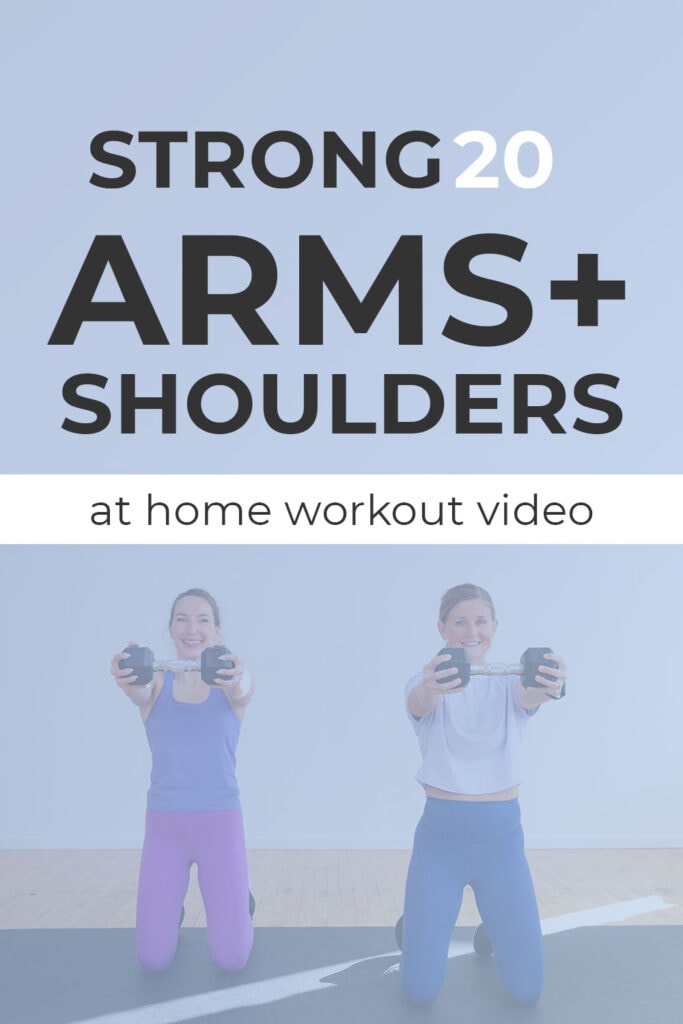 Arm and Shoulder Workout pin for pinterest