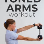 Arm and Shoulder Workout pin for pinterest