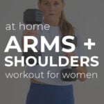 Arm and Shoulder Workout pin for pinterest