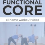 Functional Core training pin graphic for pinterest
