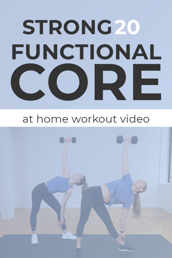 Functional Core training pin graphic for pinterest