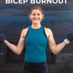 Bicep Workouts for Women pin for pinterest