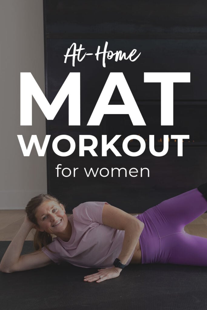 At home mat workout for women pin for pinterest 