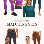 lululemon sets for working out or lounging in | pin for pinterest