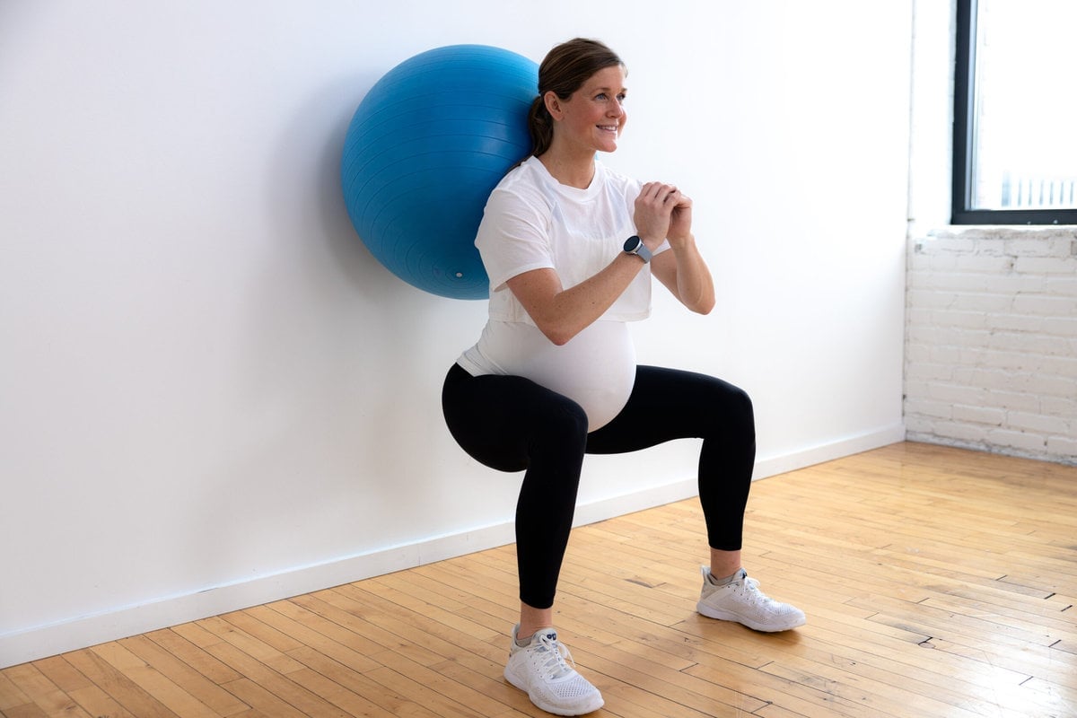 4 Pregnancy Ball Exercises to Prepare for Labor! - Nourish, Move, Love