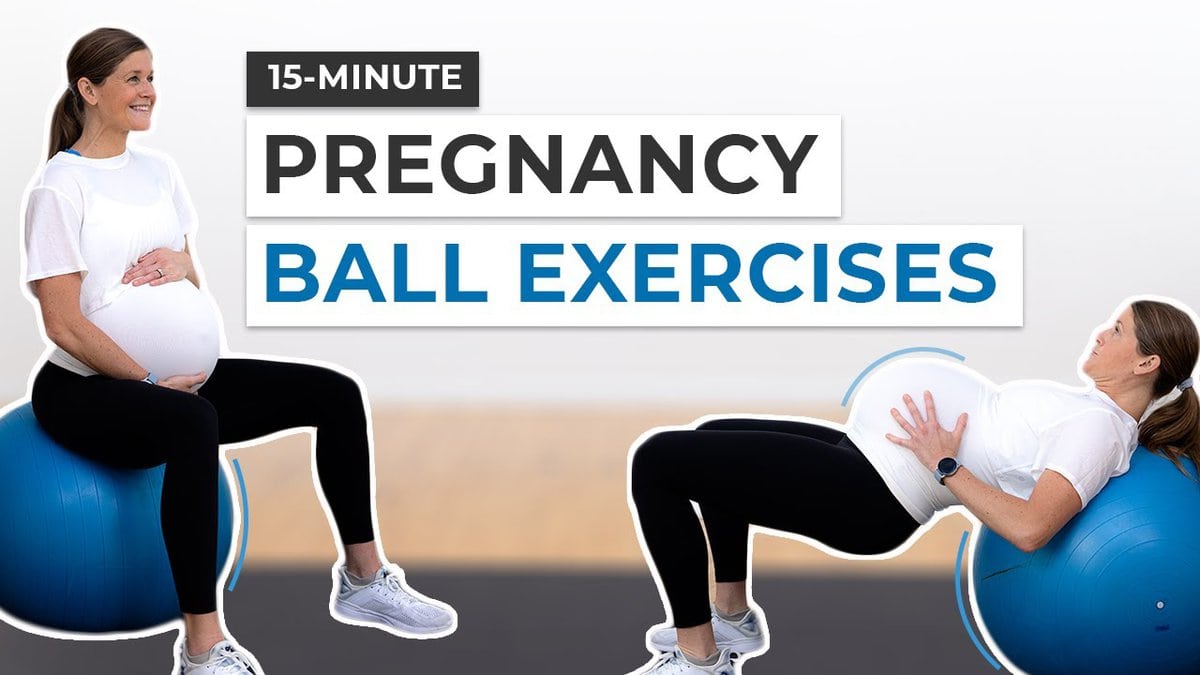 6 Pregnancy Ball Exercises (Prep for Labor)