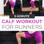 Pin for Pinterest of calf workout for runners