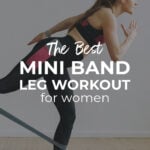 Pin for pinterest - the best resistance band leg exercises for women