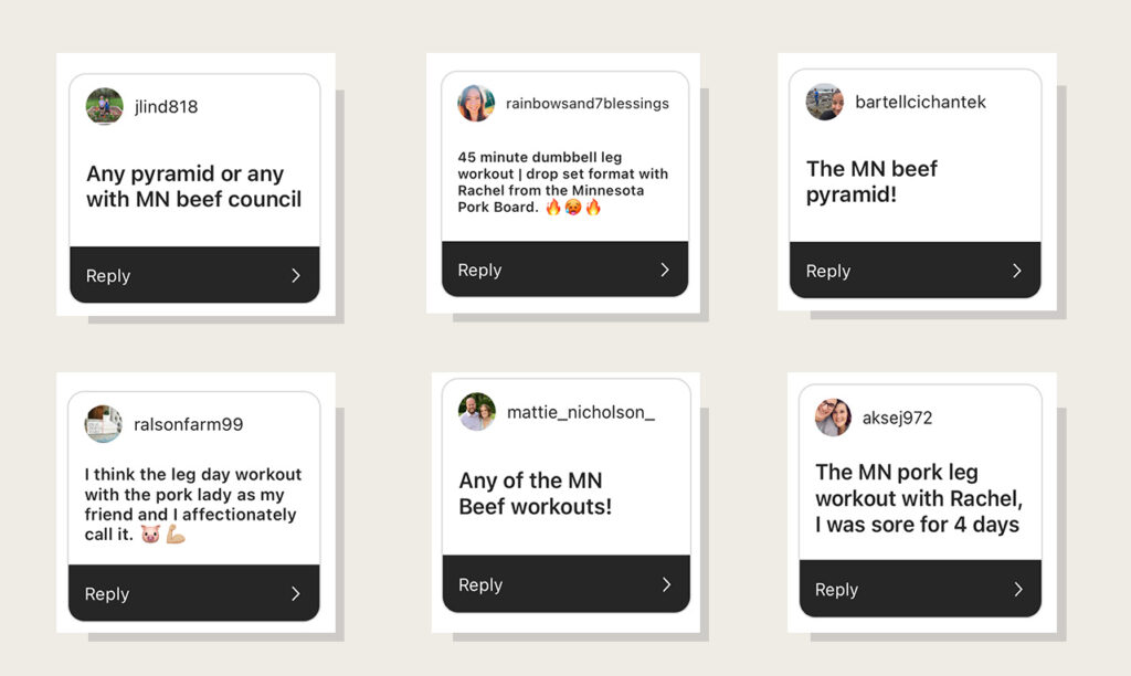 User responses of toughest nourish move love workouts as part of 4 week workout challenge