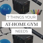 Pin for pinterest - 7 essential pieces of equipment for your home gym