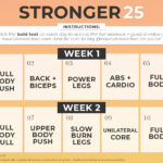 Stronger 25 Calendar Graphic