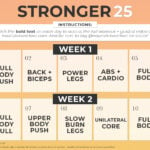 Stronger 25 Calendar Graphic