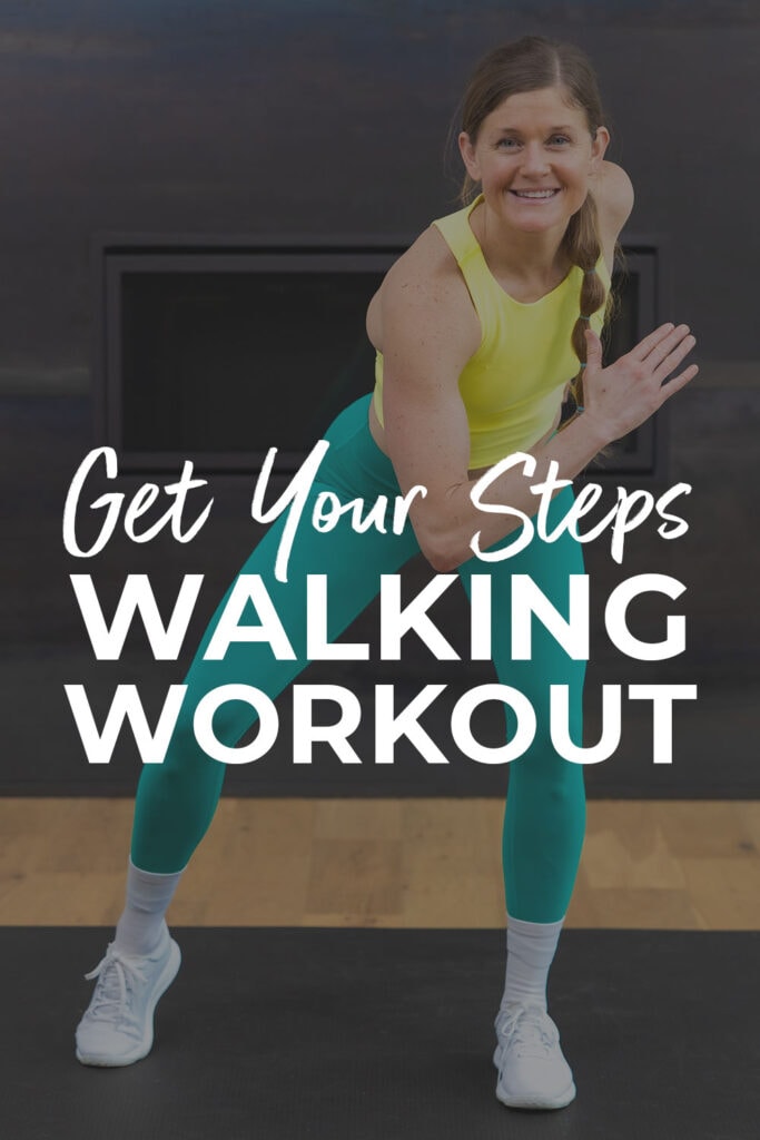 Pin for pinterest - at home walking workout for weight loss