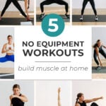 the 5 BEST bodyweight workouts for women at home