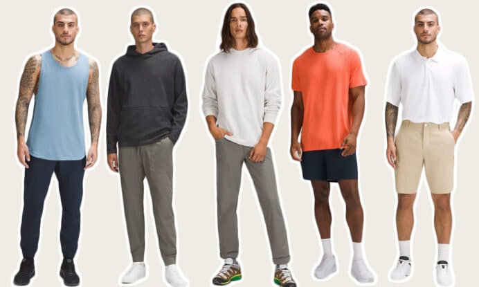 Collage image of best lululemon men's gear