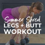 Pin for Pinterest of lower body strength workout