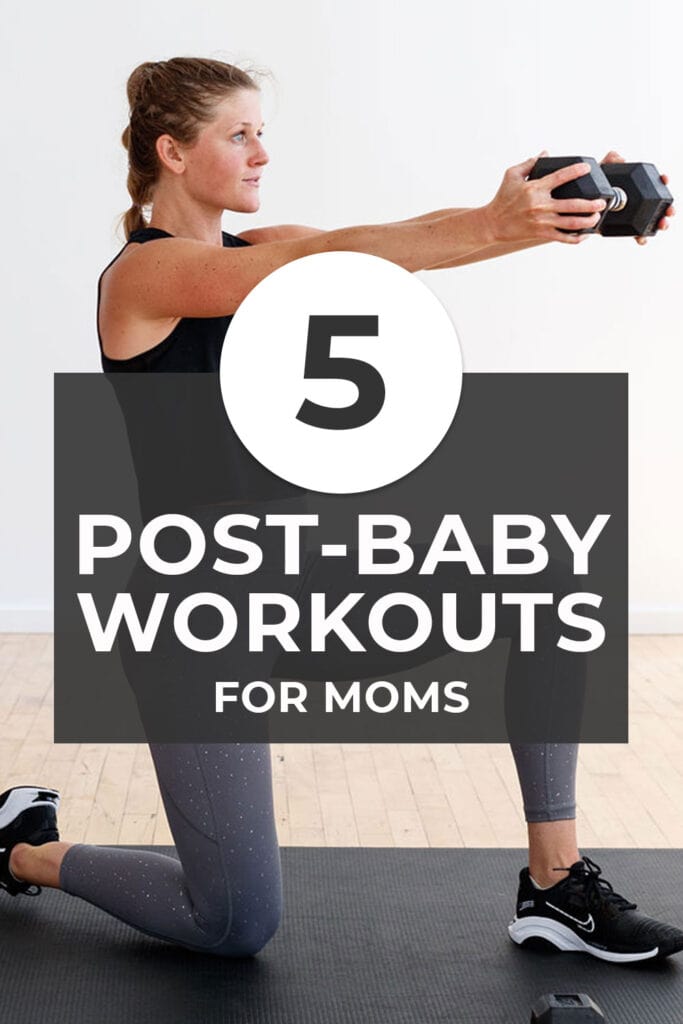 5 Best Postpartum Workouts for Moms - pin for pinterest