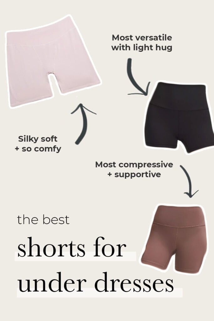 Pin for image - collage image of shorts to wear under dresses