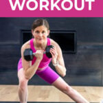 Pin for pinterest - at home leg workout